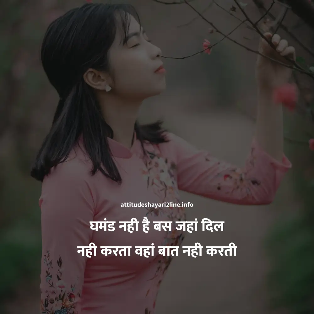 Attitude Shayari for Girls In Hindi